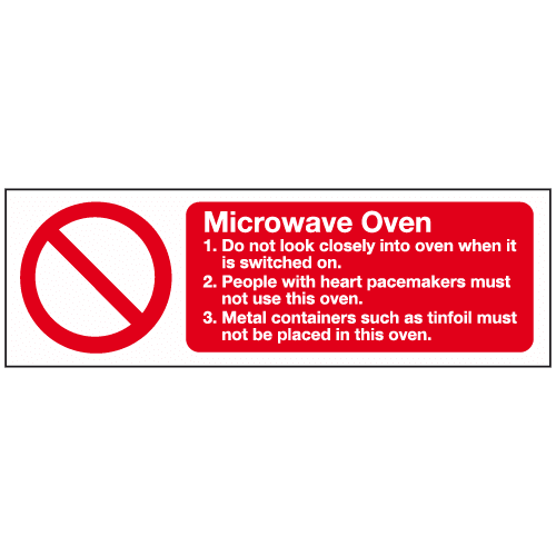 Microwave Oven sign Ref hc1 Safety Sign Warehouse