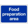 Food preparation area sign - Ref: hc40