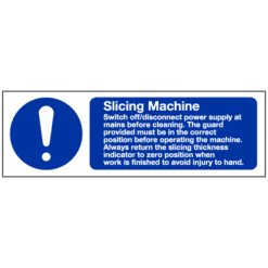 Slicing Machine instructions hc6