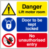 Lift motor room sign - Ref: mp60