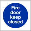 Fire door keep closed sign - Ref: ms138