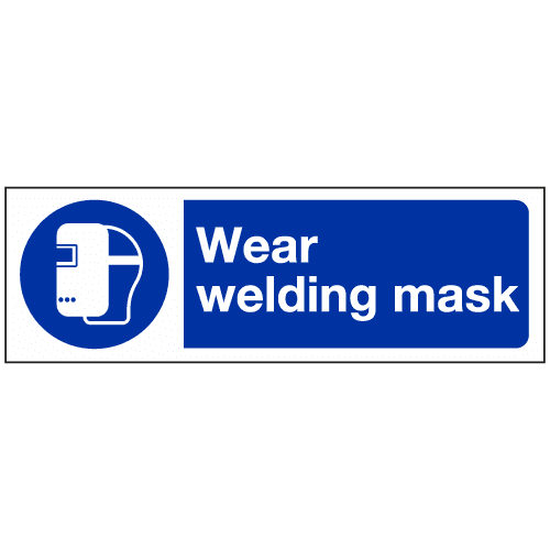 Wear welding mask sign – Ref: ms219 – Safety Sign Warehouse
