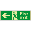 GITD Fire Exit arrow Left sign - ref: s49