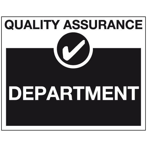 Department – Quality control sign – Ref: qs9 – Safety Sign Warehouse