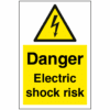Danger electric shock risk sign sign - Ref: ws204