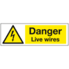 Danger live wires sign - Ref: ws280