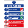 5 Point Fire Action Notice- Do Not Use Lifts - Ref: s119