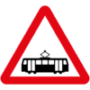Tramcar Crossing Ahead Sign - Ref: diag 772