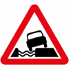 Water Coarse Along Nearside Of Road Ahead Sign - Ref: diag 555.1