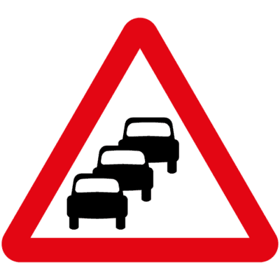 Traffic Queues Likely Ahead Sign – Ref: diag 584 – Safety Sign Warehouse