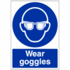 Wear goggles sign - Ref: m11