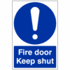 Fire door Keep shut sign - Ref: m26