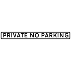 Private No Parking - Ref: r002
