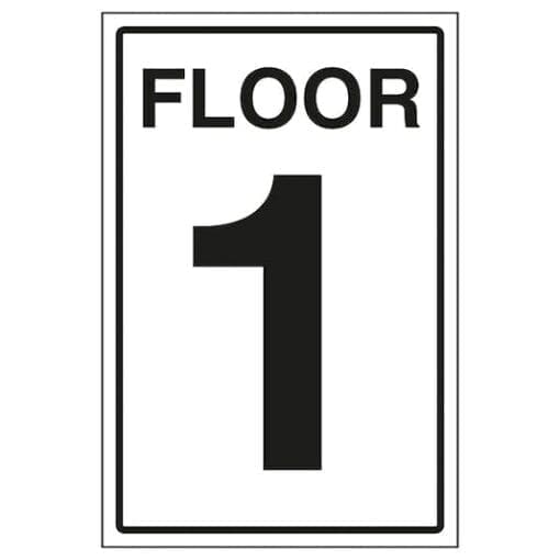 Floor Level 1 sign- Ref: st8