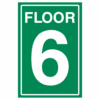 Floor 6 Green sign - Ref: st73