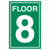 Floor 8 Green sign - Ref: st75