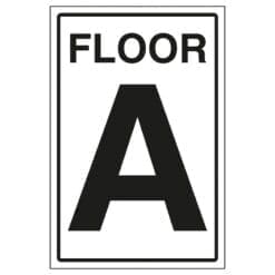 Floor A Stairway Sign
