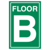 Floor B Green sign - Ref: st60