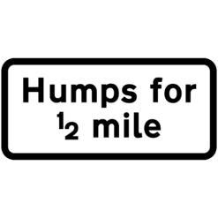 Road Humps for distance indicated