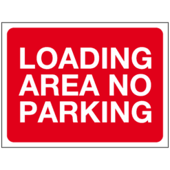 Loading area no parking sign cp15