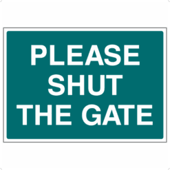 Please shut the gate sign - Ref: horse11