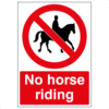 No horse riding sign - Ref: p134