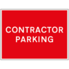 Contractor Parking (landscape) sign - Ref: tc100