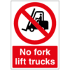No fork lift trucks sign - Ref: p16
