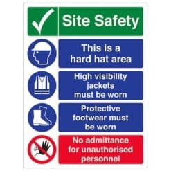 Site Safety Prohibition sign - Ref: c6