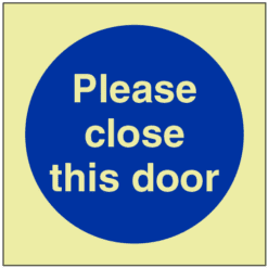 GITD Please Close This Door sign - Ref: pl97