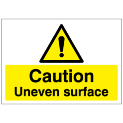 Caution Uneven Surface sign - Ref: w501
