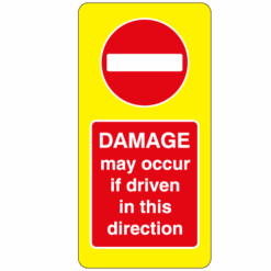 Damage may occur if driven in this direction Ref: cp2003