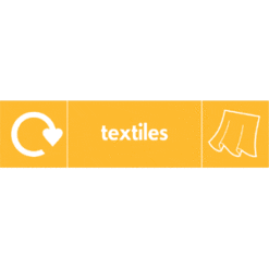 Recycle Textiles sign - Ref: re11
