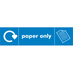 Recycle Paper Only sign - Ref: re142