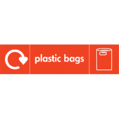 Recycle Plastic Bags sign - Ref: re23