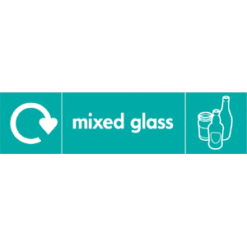 Recycle Mixed Glass sign - Ref: re39