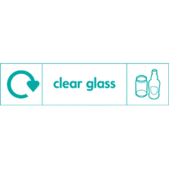 Recycle Clear Glass sign - Ref: re41