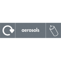 Recycle Aerosols sign - Ref: re65